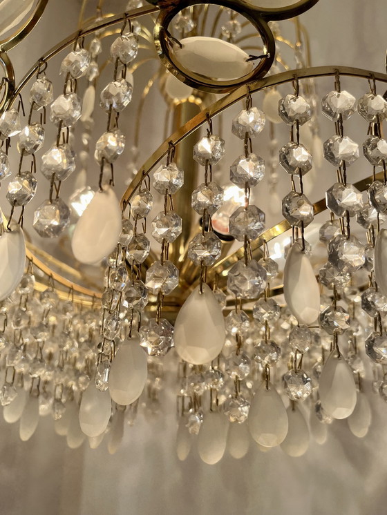 Image 1 of Italian vintage swirl chandelier