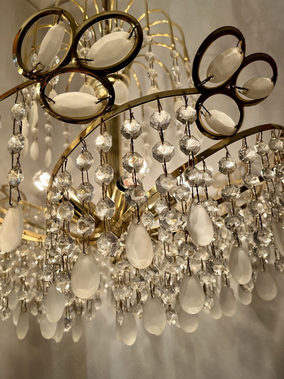 Image 1 of Italian vintage swirl chandelier