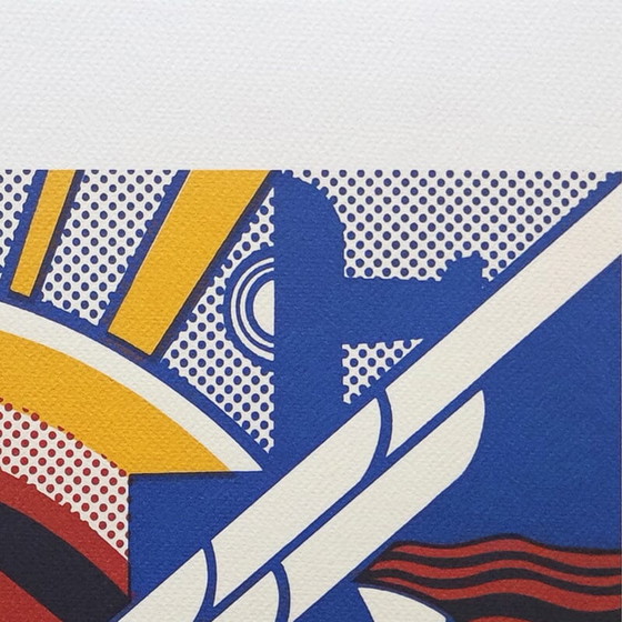 Image 1 of Vintage Roy Lichtenstein "Modern Art" Limited Edition Lithograph