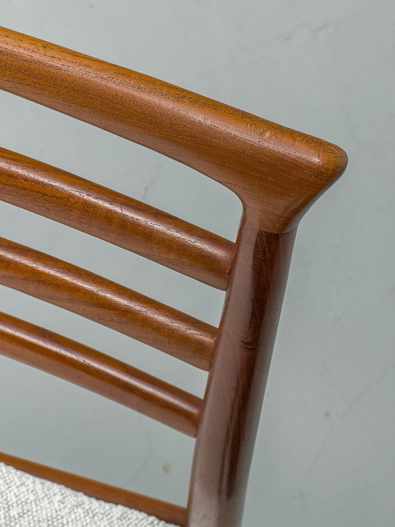 Image 1 of Teak & Bouclé Dining Chair by Erling Torvits for Sorø Stolefabrik, 1960s