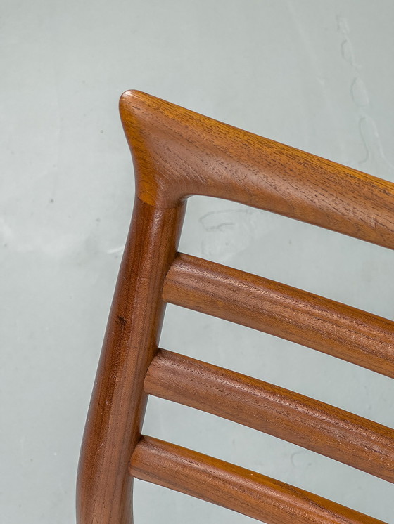 Image 1 of Teak & Bouclé Dining Chair by Erling Torvits for Sorø Stolefabrik, 1960s