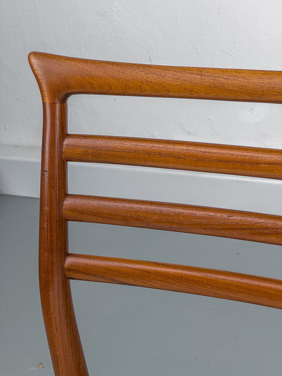 Image 1 of Teak & Bouclé Dining Chair by Erling Torvits for Sorø Stolefabrik, 1960s