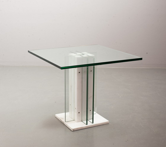 Image 1 of Table d'appoint italienne en marbre