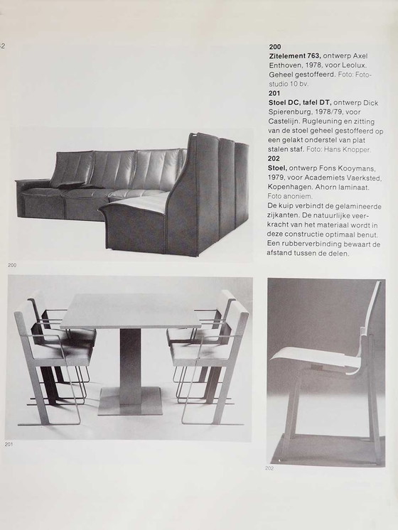 Image 1 of 4x Castelijn dining room chairs model DC - Dick Spierenburg