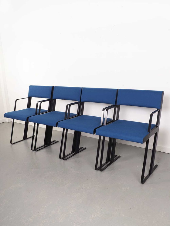 Image 1 of 4x Castelijn dining room chairs model DC - Dick Spierenburg