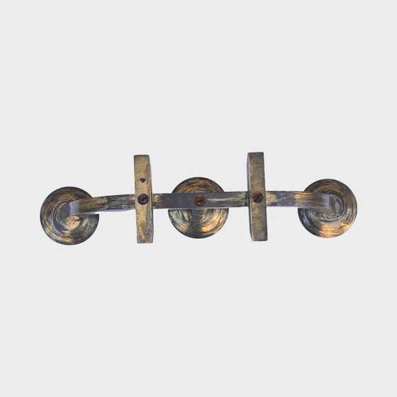 Image 1 of Vintage brushed brass candlestick, Austria 1970