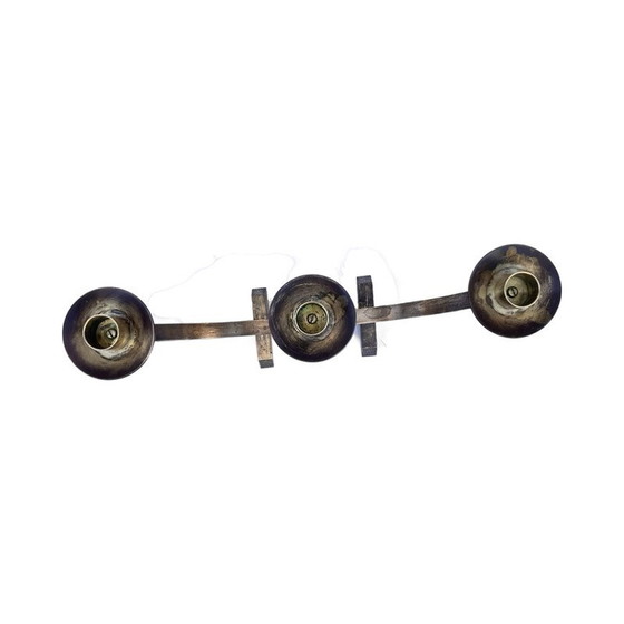 Image 1 of Vintage brushed brass candlestick, Austria 1970