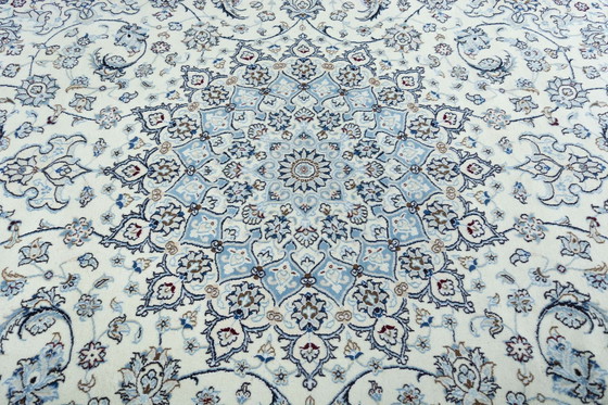 Image 1 of Hand Knotted Nain Carpet With Silk - 386 X 293 Cm