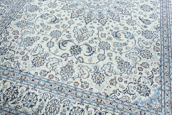 Image 1 of Hand Knotted Nain Carpet With Silk - 386 X 293 Cm