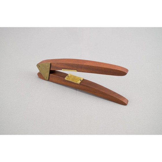 Image 1 of Set of 4 vintage cactus tools in teak and brass, Sweden 1950