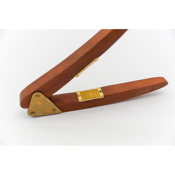 Image 1 of Set of 4 vintage cactus tools in teak and brass, Sweden 1950