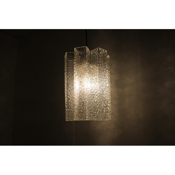 Image 1 of Lampadario in vetro di metà secolo di Kamenicky Senov, anni '70