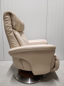 Himolla Fauteuil relax 7527 avec fonction Beige Cuir Tournant