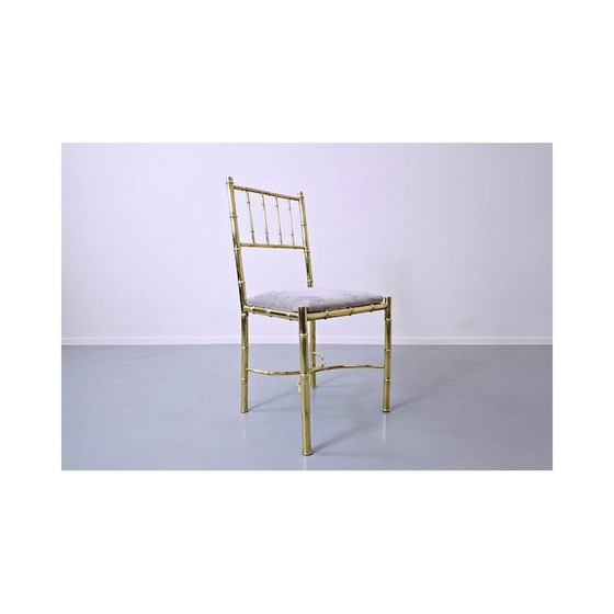 Image 1 of Set of 10 vintage Brass Chairs 1940