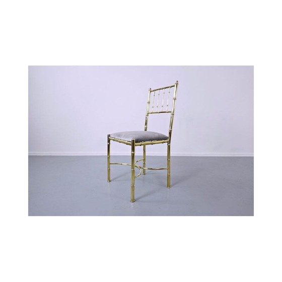 Image 1 of Set of 10 vintage Brass Chairs 1940