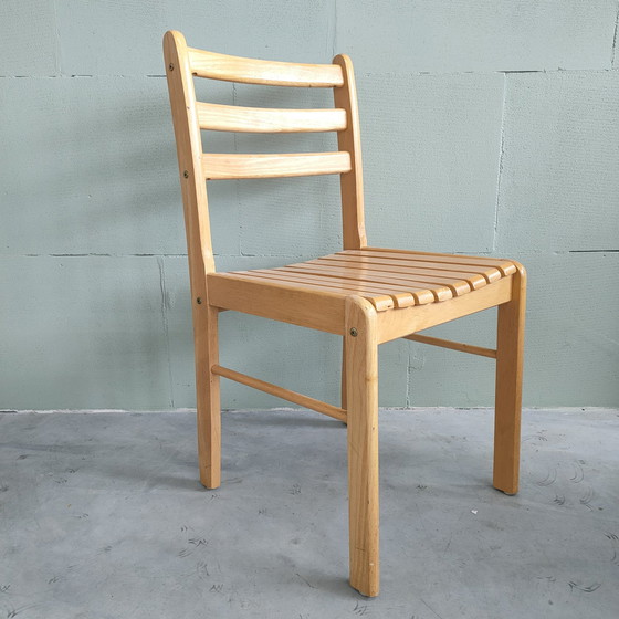 Image 1 of 4X Beechwood Dining Chairs