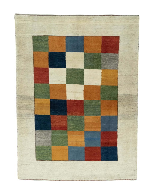 Tappeto nomade Gabbeh annodato a mano – 206 x 151 cm