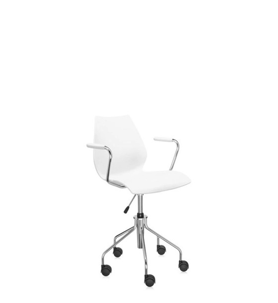 Image 1 of Office Chair - Vico Magistretti - Kartell Italy - 1996 The Maui Office Chair With Armrests Was Designed By Vico Magi
