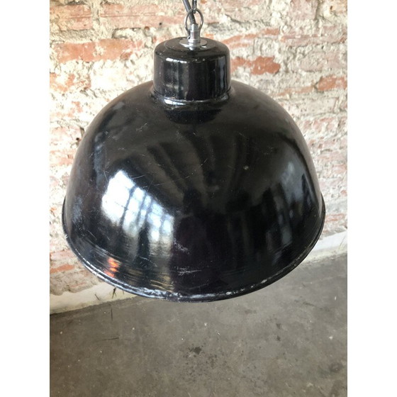 Image 1 of Lampada a sospensione industriale vintage di Tgl Leuchtenbau Lipsia, Germania 1950