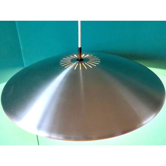 Image 1 of Vintage "spacy" silver aluminum suspension