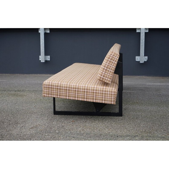 Image 1 of Vintage 2-seater checkered sofa by Dieter Wäckerlin for Idealheim, Switzerland, 1960