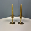 Vintage Danish Design Brass Candlesticks 2 St.