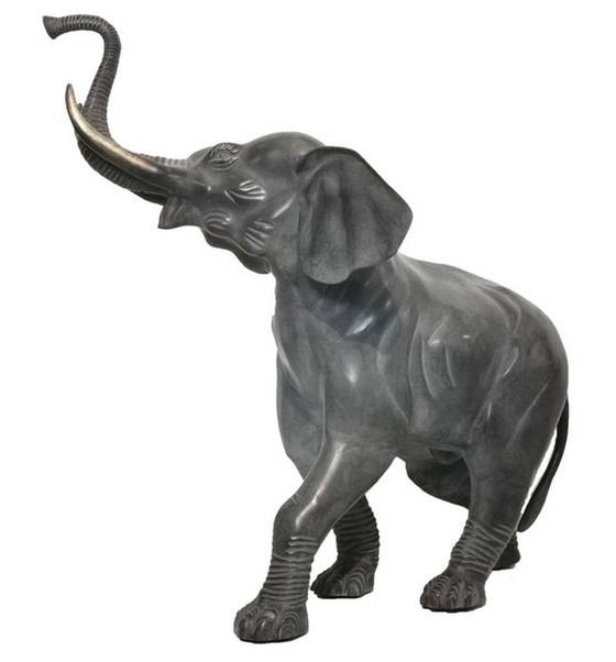 Image 1 of Large Bronze Elephant