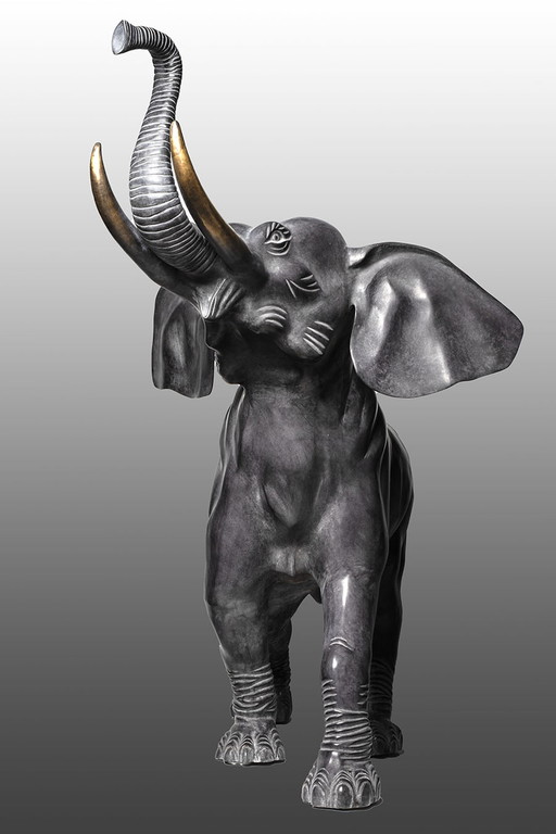 Large Bronze Elephant