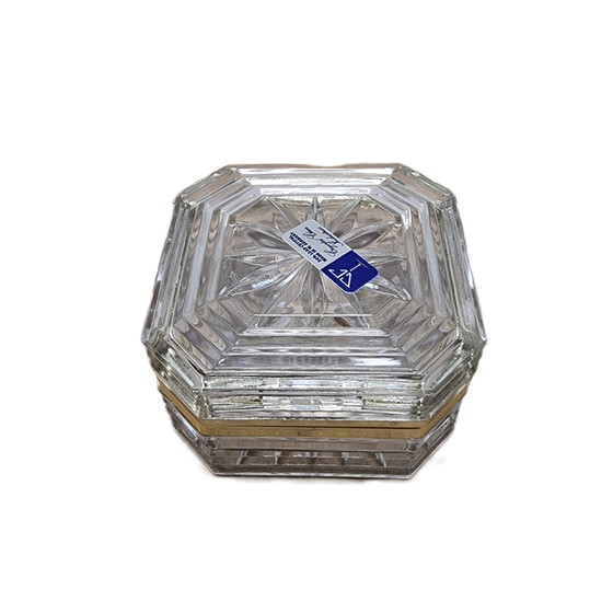 Image 1 of Vintage Crystal Jewelry Box West Germany, 1980s