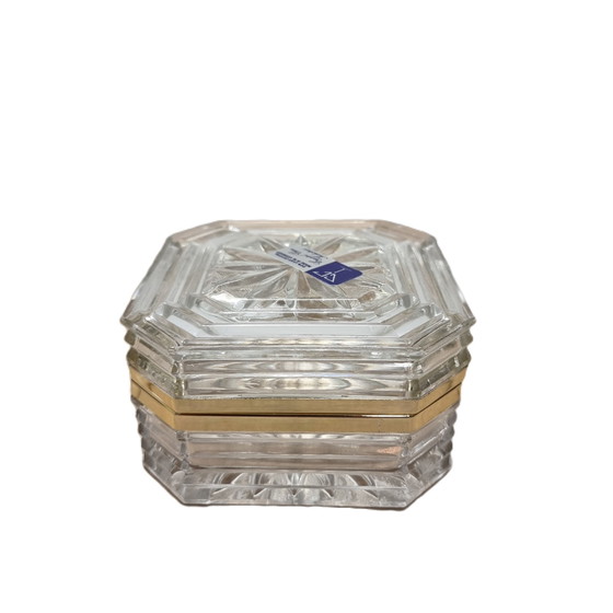 Image 1 of Vintage Crystal Jewelry Box West Germany, 1980s