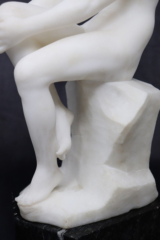 Image 1 of Art Deco Sculpture In White Marble