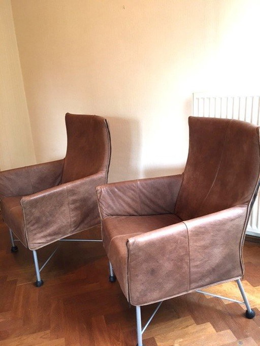 2x Montis Charley Armchairs + 2x Extra New Covers