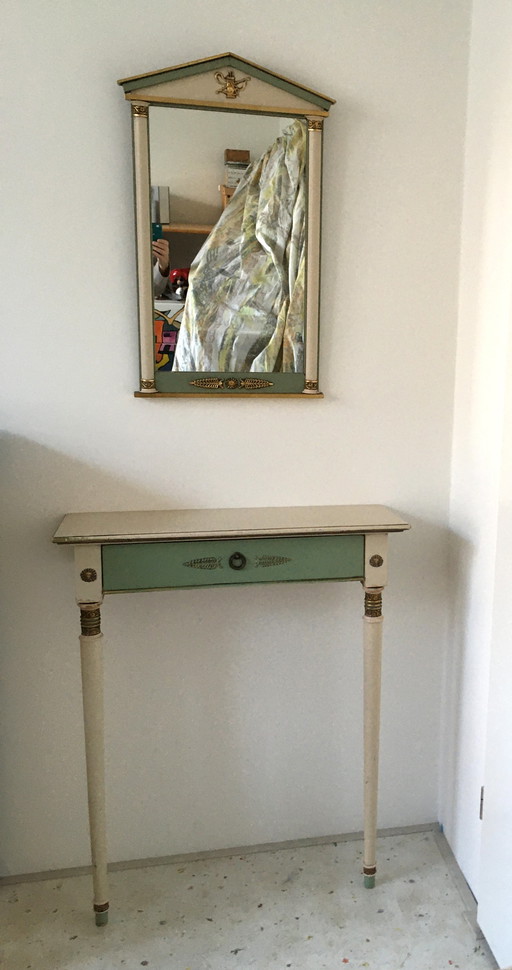 Knitter-Duro Brevete.Console with matching mirror