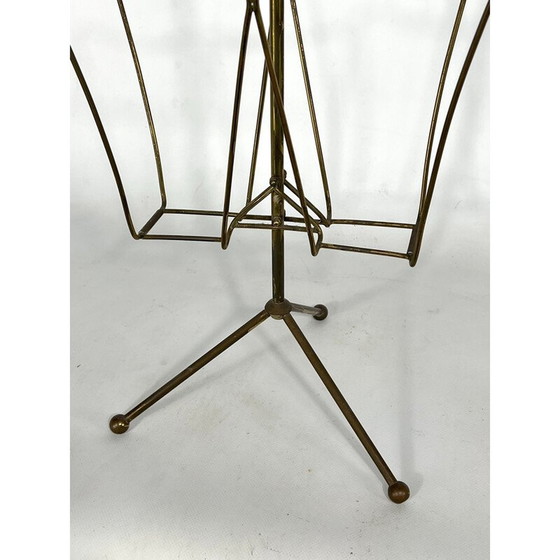 Image 1 of Vintage brass magazine rack, Italy 1950s