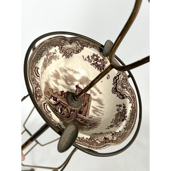 Image 1 of Vintage brass magazine rack, Italy 1950s