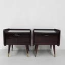 2x vintage bedside tables 