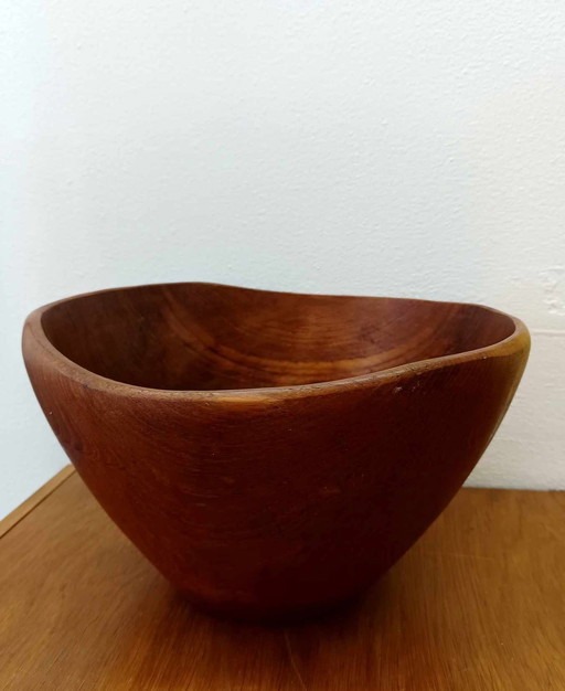 Scandinavian Teak Brutalist Cup