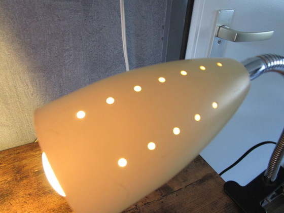 Image 1 of Bellissima lampada vintage a morsetto "a collo d'oca"