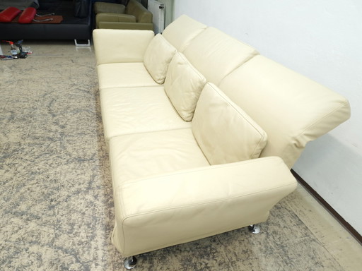 Brühl Moule Sofa three seater chaise longue sofa leather sofa couch modern