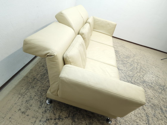 Image 1 of Brühl Moule Sofa three seater chaise longue sofa leather sofa couch modern