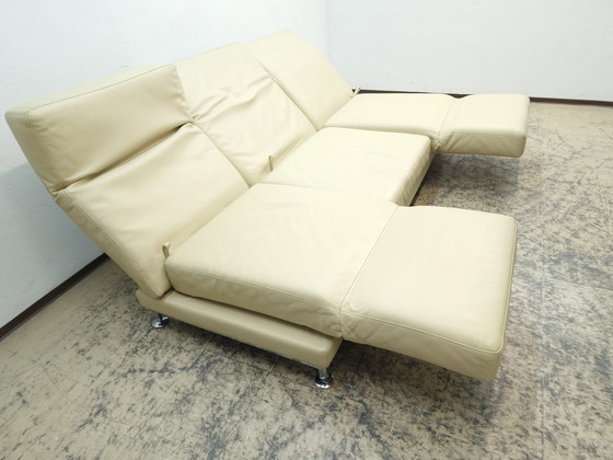 Image 1 of Brühl Moule Sofa three seater chaise longue sofa leather sofa couch modern