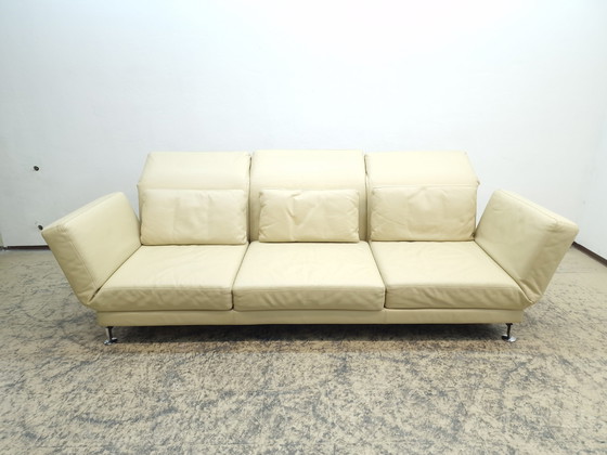 Image 1 of Brühl Moule Sofa three seater chaise longue sofa leather sofa couch modern