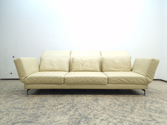 Image 1 of Brühl Moule Sofa three seater chaise longue sofa leather sofa couch modern