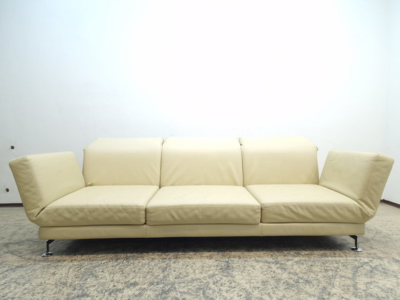 Image 1 of Brühl Moule Sofa three seater chaise longue sofa leather sofa couch modern