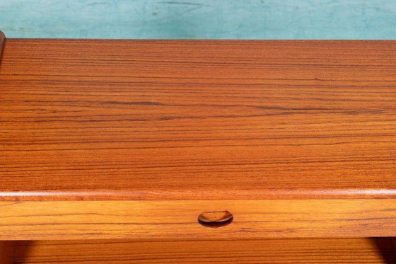 Image 1 of Midcentury teak wall set, minimalist Kai Kristiansen console