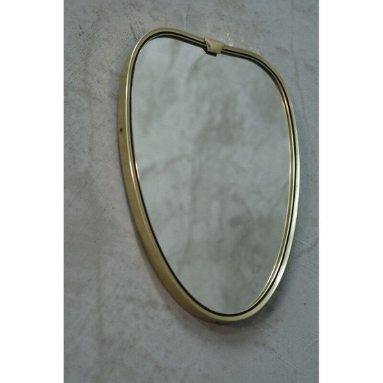 Image 1 of Specchio vintage a forma di cuore in alluminio, Italia 1960