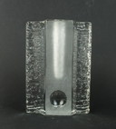 Set di 2 vasi Solifleur Block Walther Glas anni '60 e '70, vasi con composizione Op Art