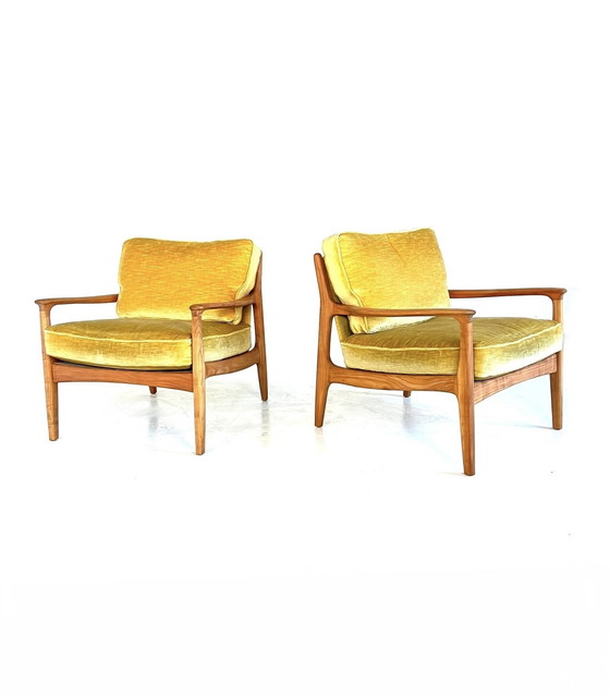 Image 1 of 2X Restored Eugen Schmidt Armchairs, Es Möbelfabrik