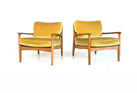 Image 1 of 2X Restored Eugen Schmidt Armchairs, Es Möbelfabrik