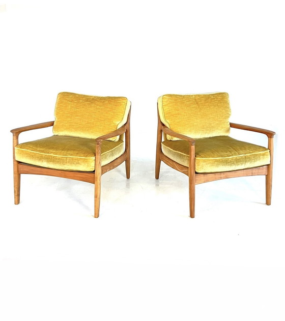 Image 1 of 2X Restored Eugen Schmidt Armchairs, Es Möbelfabrik